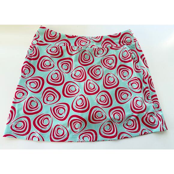 TAIL Skort Skirt Womens M Tennis Pickleball Blue Red Athletic Lined Zip Pockets - Picture 1 of 5